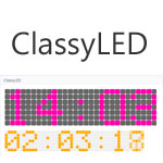 ClassyLED - Countdown, a clock or as a random numbers