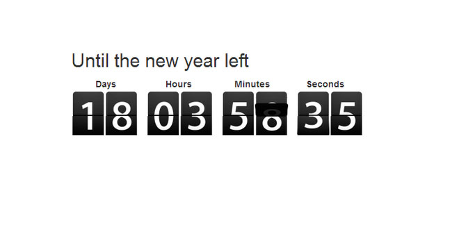 flipCountDown - Flip Count Down Retro Clock