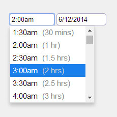 jQuery Timepicker