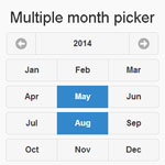 Multiple Month Picker