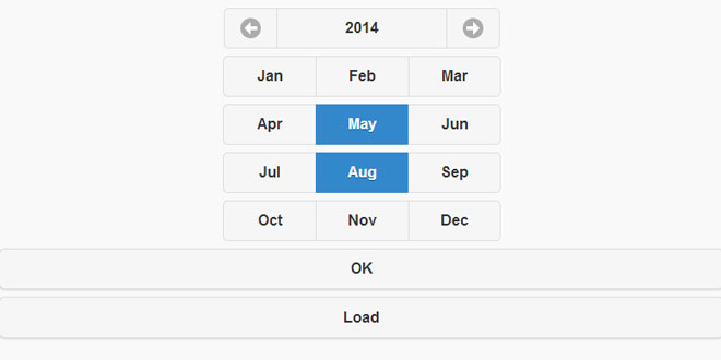 Multiple Month Picker Multiple Month Picker