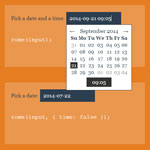 Rome - A customizable date and time picker.
