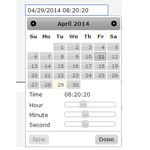 Timepicker addon adds a timepicker to jQuery UI Datepicker