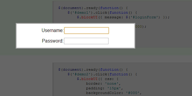 jQuery BlockUI Plugin