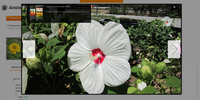 AnoFlow - Responsive lightbox gallery