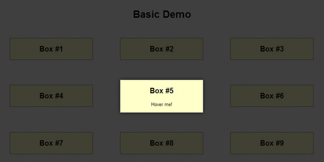 jQuery dim background