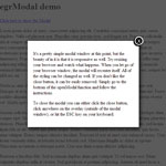 egrModal - jQuery Modal window plugin