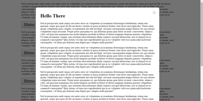 jQuery faModal