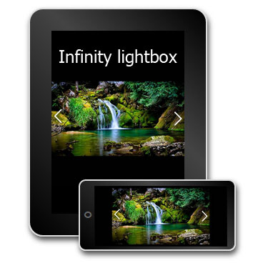 Infinity lightbox
