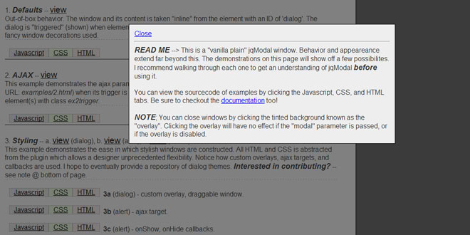  jqModal