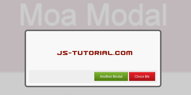 Moa Modal - Flexible jQuery modal plugin