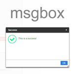 jQuery msgbox