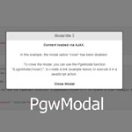 PgwModal - Responsive modal
