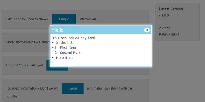 PopUpMe - Simple Popup