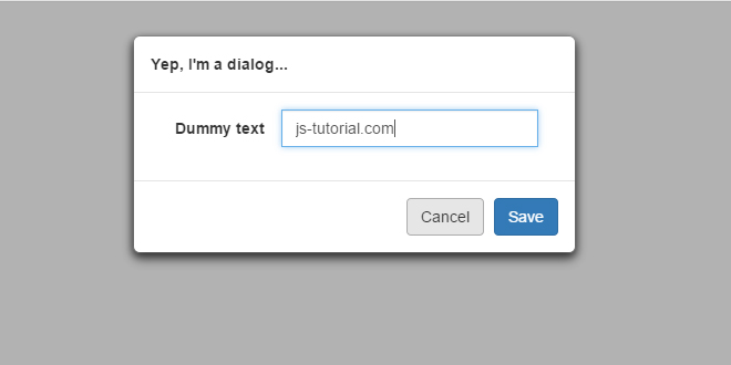 rmodal.js - A simple modal dialog