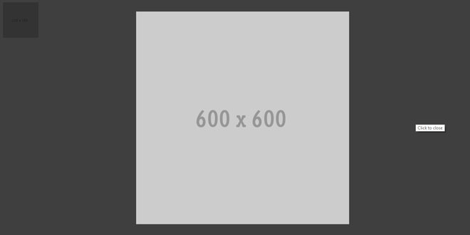 zerobox : jQuery Lightweight, animated lightbox plugin