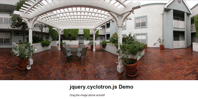 jQuery Cyclotron - Drag the image above around