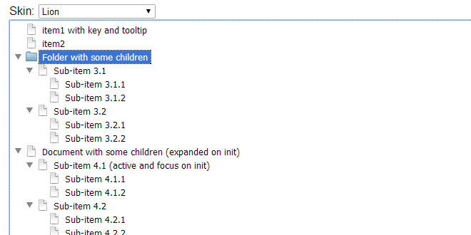 Fancytree - dynamic tree view
