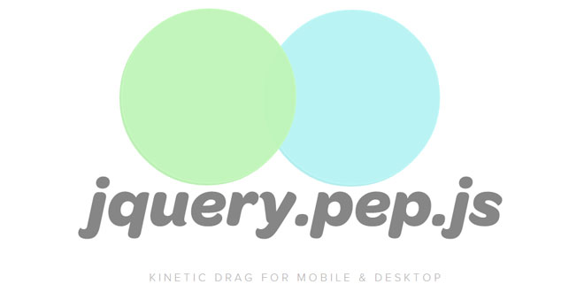 jQuery.pep.js - Kinetic drag for mobile & desktop