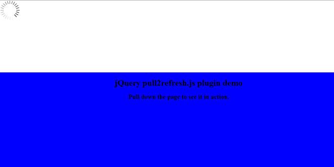 pull2refresh.js - Pull down to refresh plugin