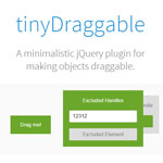 tinyDraggable - Making objects draggable