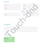 Touch-dnd - Draggable, Droppable and Sortable