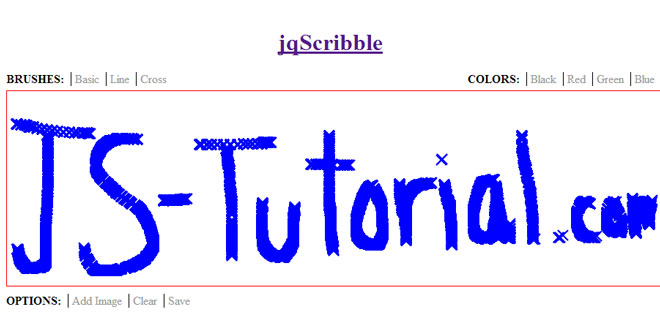 jqScribble - jQuery plugin for drawing on a canvas