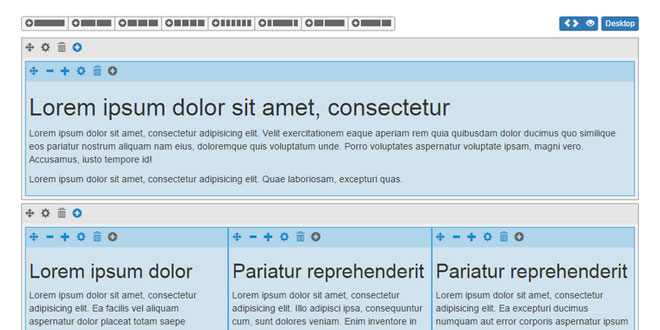 Grid Editor - Editor for the bootstrap grid system