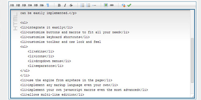 markItUp - Textarea on steroids