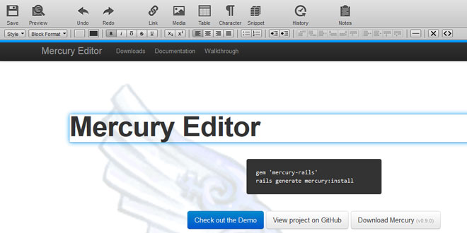 Mercury Editor Mercury Editor