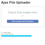 Ajax File uploader with drag and drop