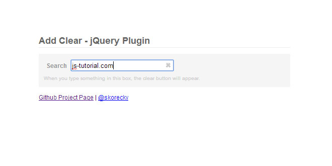 Add Clear -  Add a (x) clear button to your input fields