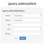 jQuery Addressfield - Dynamic address field plugin