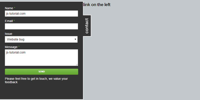 Contactable - A jQuery and PHP slide out contact form