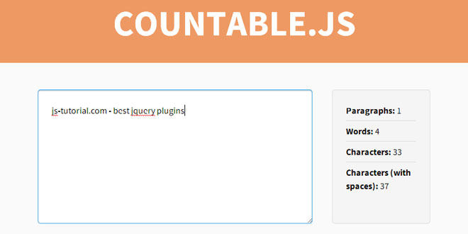 Countable - Add live paragraph, word and character counting