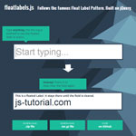 Floatlabels.js - Follows the famous Float Label Pattern