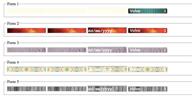 Formify - Change background and opacity of input fields