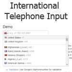 International Telephone Input