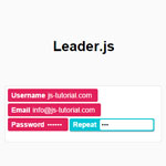 Leader.js - Inline form jQuery plugin