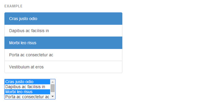 Listgroup.js - Turn your select lists into bootstrap list groups