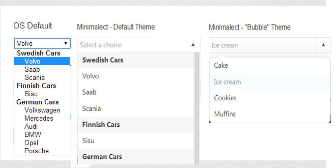 Minimalect - Minimal select replacement