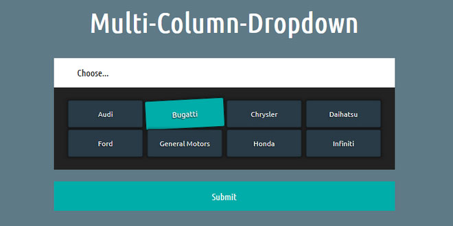 Multi Column Select Box