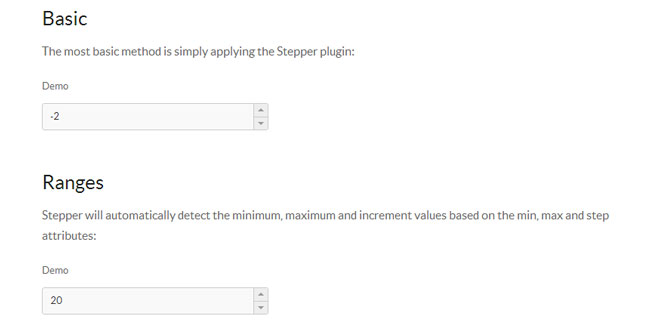 Stepper - Cross browser number inputs