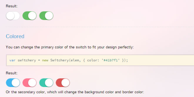 Switchery - iOS 7 style switches for your checkboxes