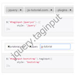 jQuery Taginput - Creating tags in an input field