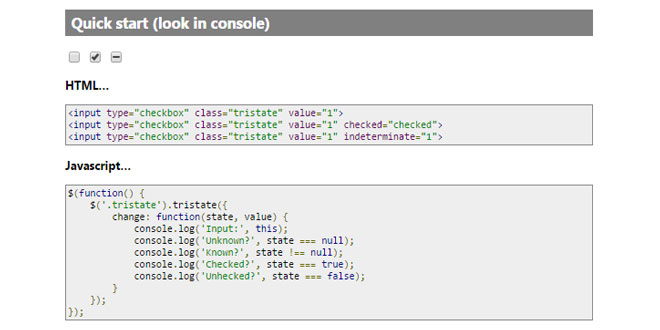 jQuery Tristate jQuery Tristate