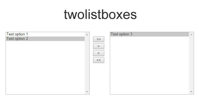 Twolistboxes