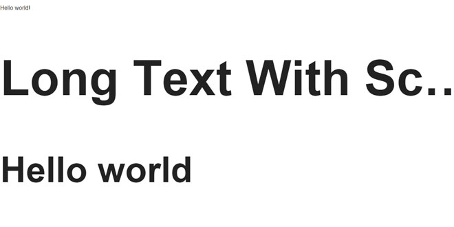 Adapttext - Rescale text depending on it's container width