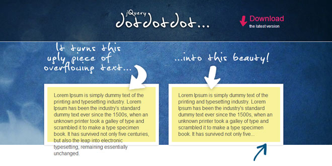 jQuery dotdotdot - Ellipsis on multiple line content