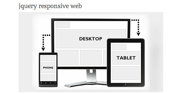 jquery responsive web